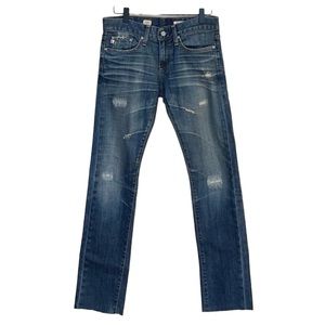 AG Adriano Goldschmied Blue Boyfriend Jeans